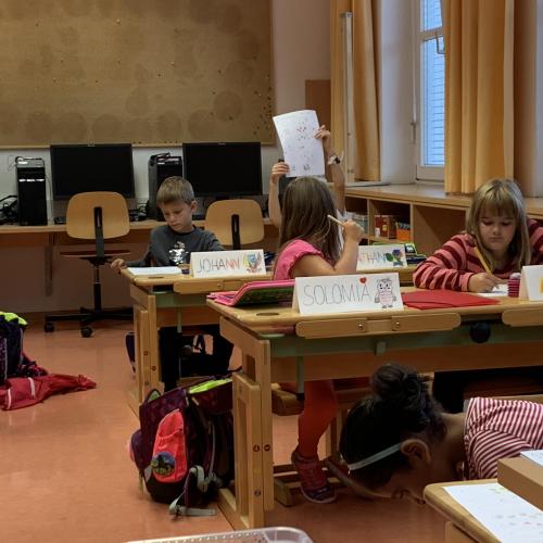 Wir lernen viel in der 1a