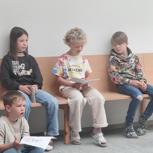 Vorleseaktion mit dem Kindergarten