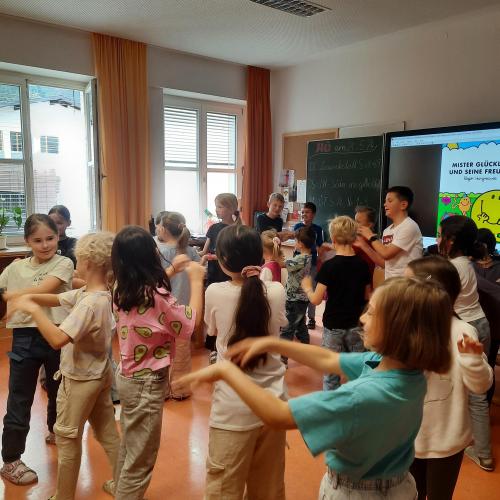 Vorleseaktion mit dem Kindergarten