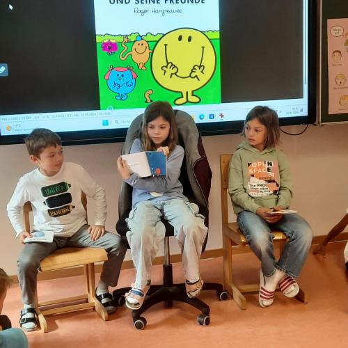 Vorleseaktion mit dem Kindergarten