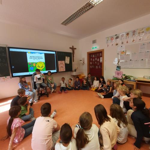 Vorleseaktion mit dem Kindergarten