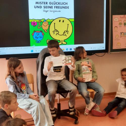 Vorleseaktion mit dem Kindergarten