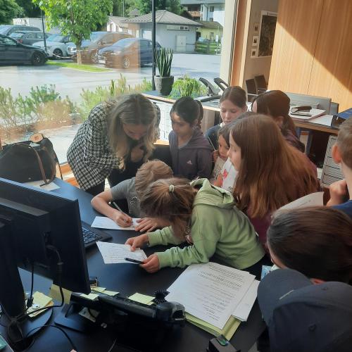 Besuch im Gemeindeamt