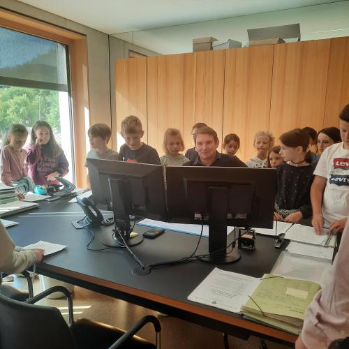 Besuch im Gemeindeamt