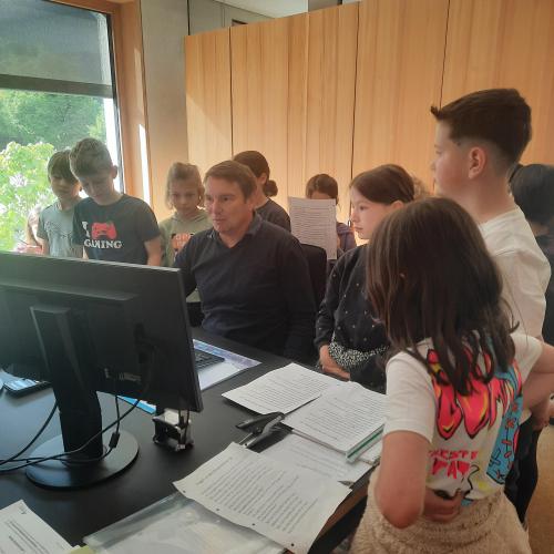 Besuch im Gemeindeamt
