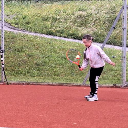 Tennistraining mit Moitzi