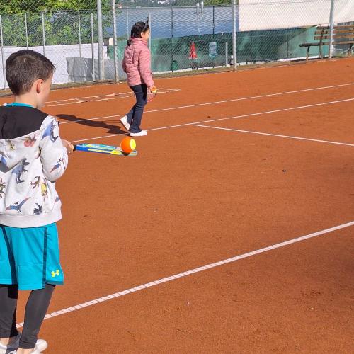 Tennistraining mit Moitzi