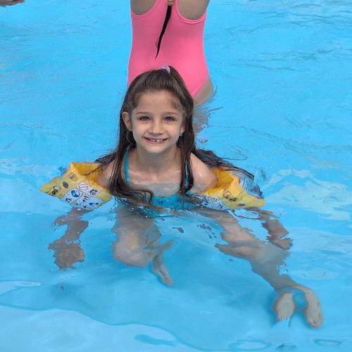 Ein etwas frischer aber lustiger Schwimmausflug zum Abschluss 