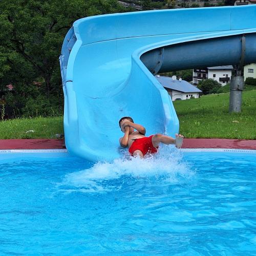 Ein etwas frischer aber lustiger Schwimmausflug zum Abschluss 