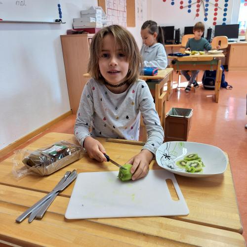 Lehrausgang "Einkaufen" mit gesunder Jause