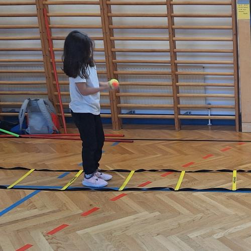 1. Tennisübungseinheit mit Alex