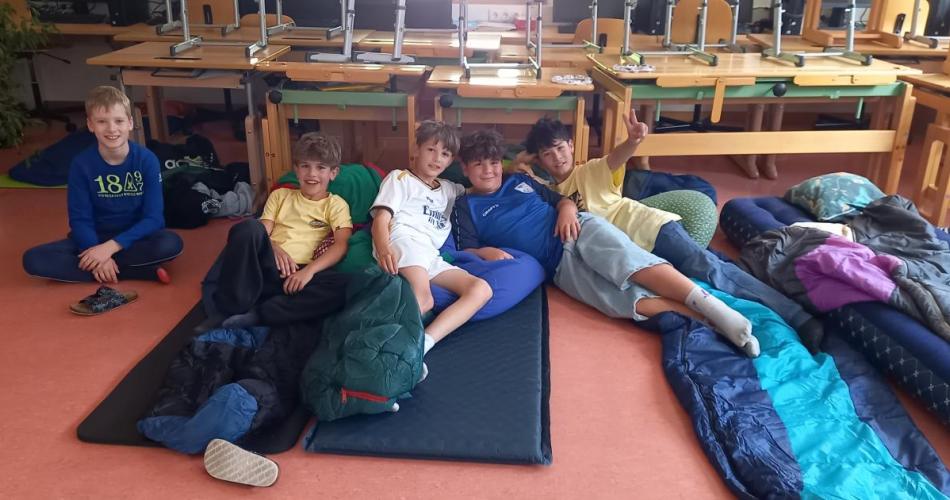 Übernachten in der Schule